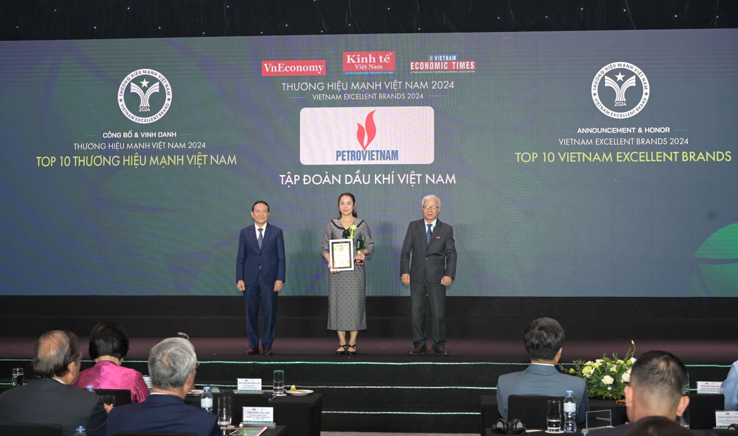 Petrovietnam dẫn đầu Top 10 Thương hiệu mạnh Việt Nam 2024